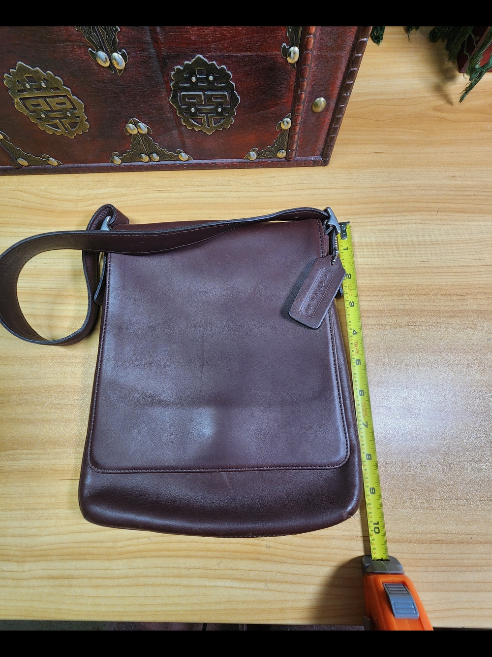 Vintage Coach Slim Flap Shoulder Bag